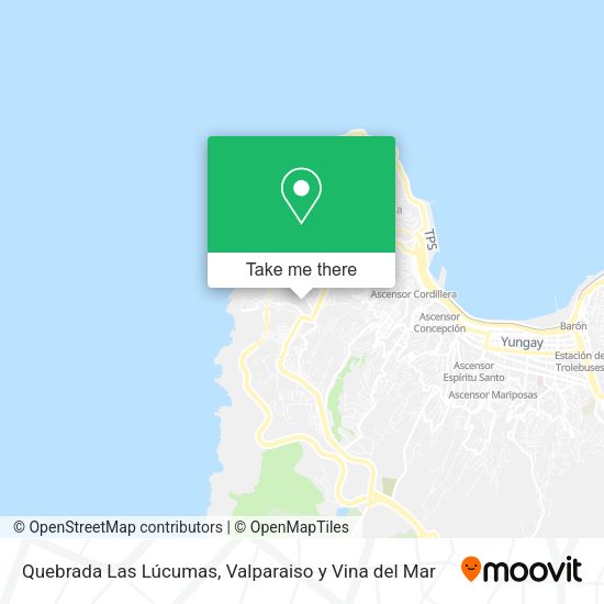 Mapa de Quebrada Las Lúcumas
