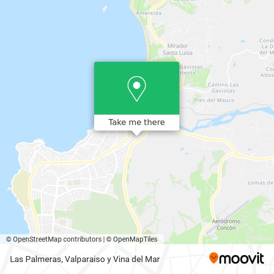 Las Palmeras map