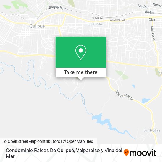 Condominio Raíces De Quilpué map