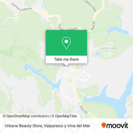 Mapa de Urbana Beauty Store