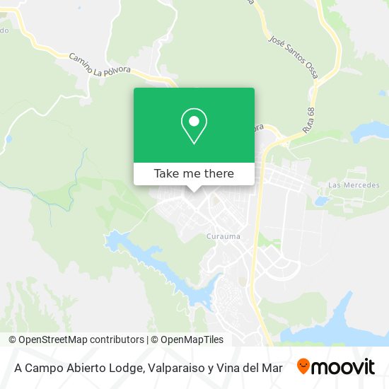 A Campo Abierto Lodge map
