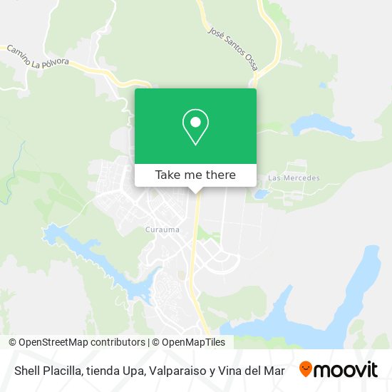 Shell Placilla, tienda Upa map