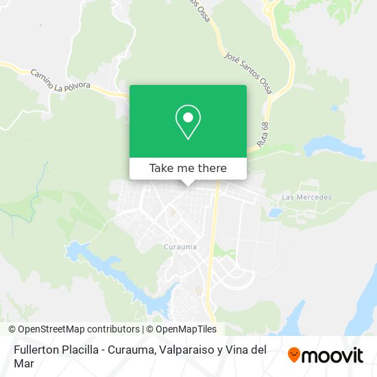 Mapa de Fullerton Placilla - Curauma