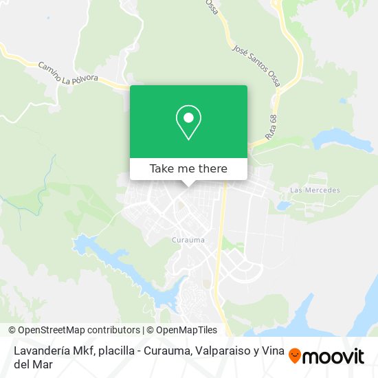 Lavandería Mkf, placilla - Curauma map