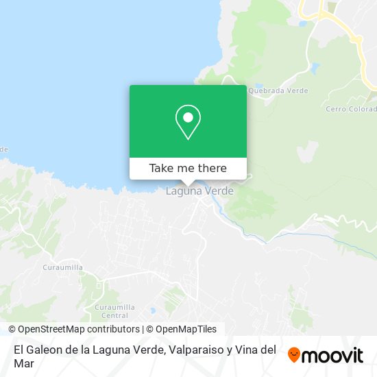 El Galeon de la Laguna Verde map