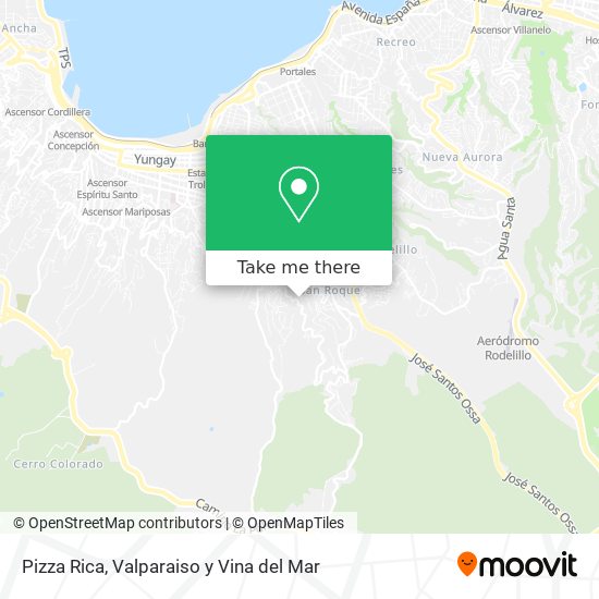 Pizza Rica map