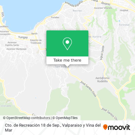 Cto. de Recreación 18 de Sep. map