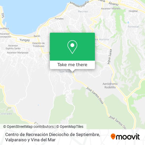 Centro de Recreación Dieciocho de Septiembre map