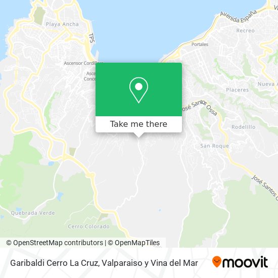 Garibaldi Cerro La Cruz map