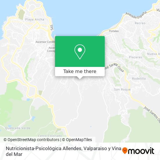 Mapa de Nutricionista-Psicológica Allendes