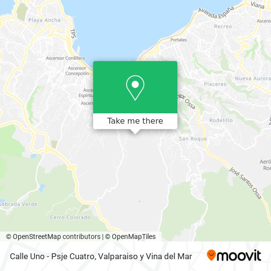 Mapa de Calle Uno - Psje Cuatro