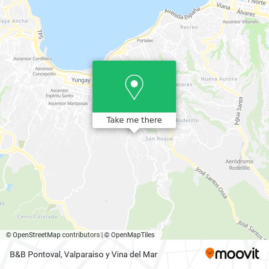 Mapa de B&B Pontoval