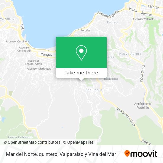 Mar del Norte, quintero map