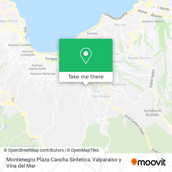 Mapa de Montenegro Plaza Cancha Sintetica