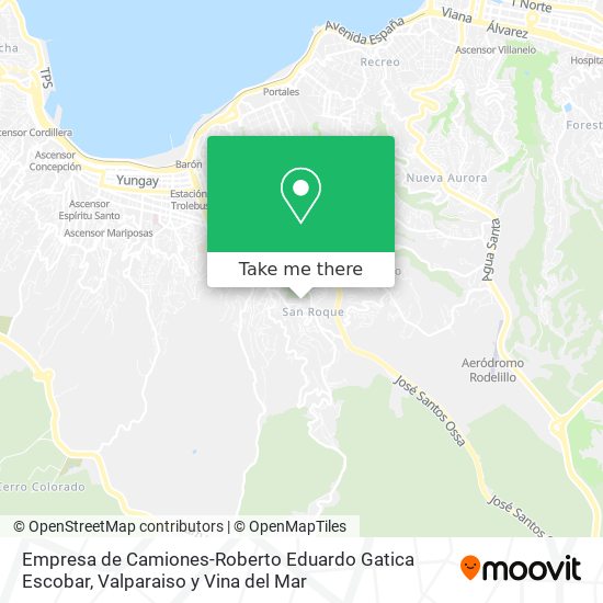 Mapa de Empresa de Camiones-Roberto Eduardo Gatica Escobar