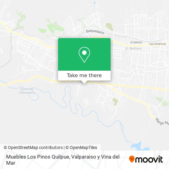 Muebles Los Pinos Quilpue map