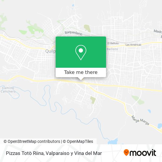 Pizzas Totò Riina map