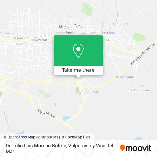 Dr. Tulio Luis Moreno Bolton map