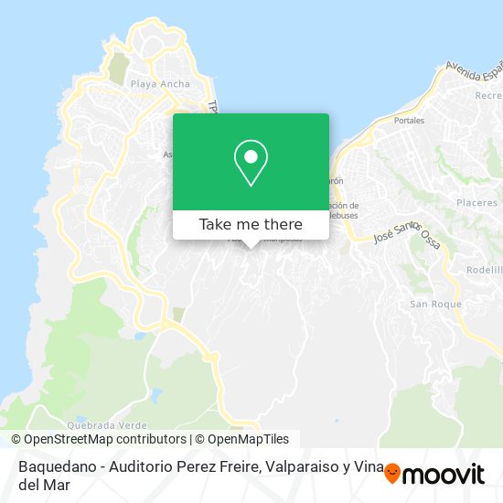 Baquedano - Auditorio Perez Freire map