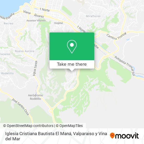 Mapa de Iglesia Cristiana Bautista El Maná
