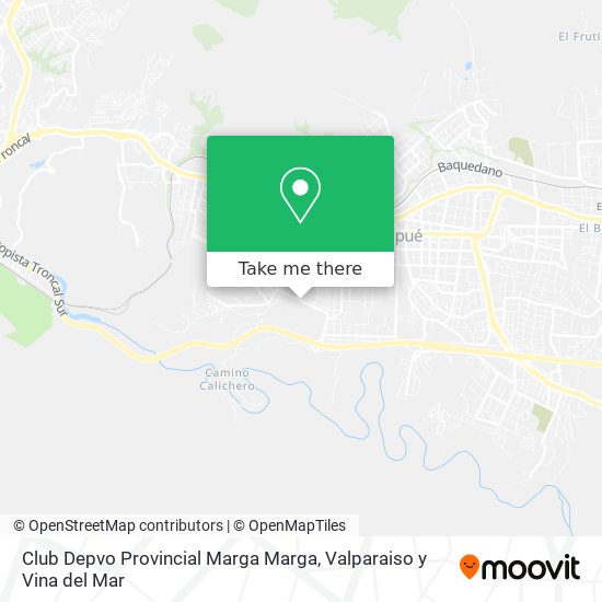 Mapa de Club Depvo Provincial Marga Marga