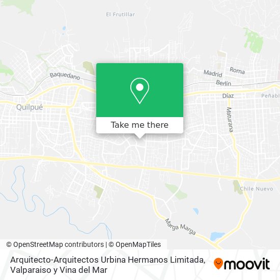 Arquitecto-Arquitectos Urbina Hermanos Limitada map
