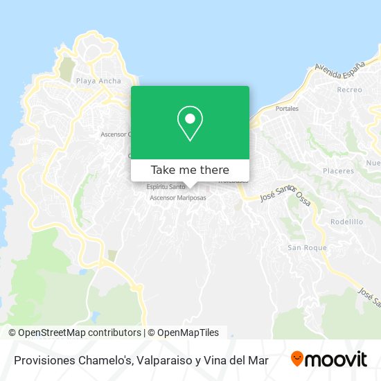 Mapa de Provisiones Chamelo's