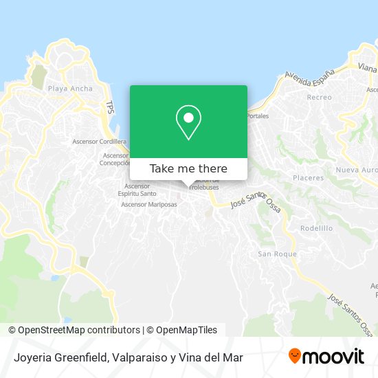 Joyeria Greenfield map