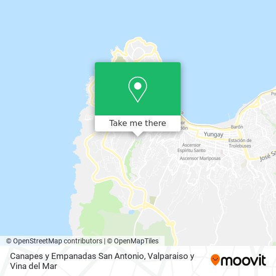 Mapa de Canapes y Empanadas San Antonio