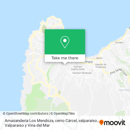 Amasandería Los Mendoza, cerro Cárcel, valparaíso. map