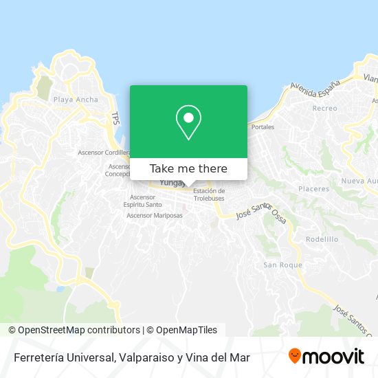 Ferretería Universal map
