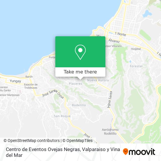 Mapa de Centro de Eventos Ovejas Negras