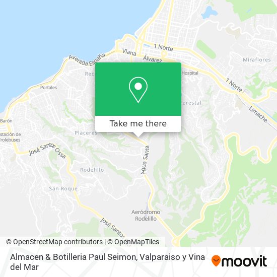 Mapa de Almacen & Botilleria Paul Seimon