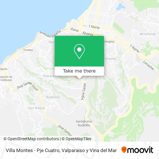 Mapa de Villa Montes - Pje Cuatro