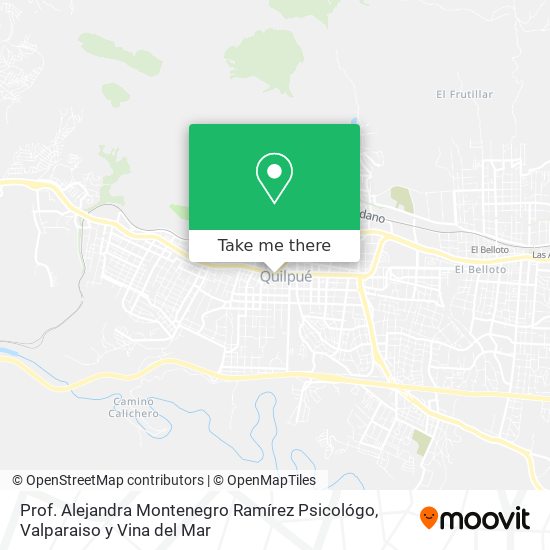 Prof. Alejandra Montenegro Ramírez Psicológo map