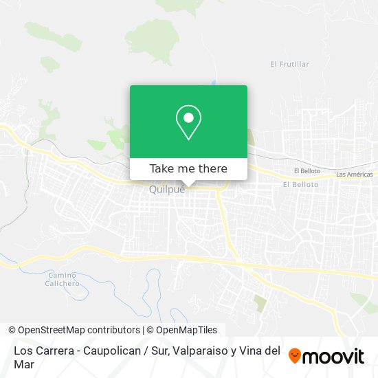 Los Carrera - Caupolican / Sur map