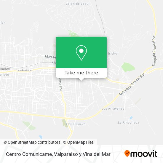 Centro Comunicame map