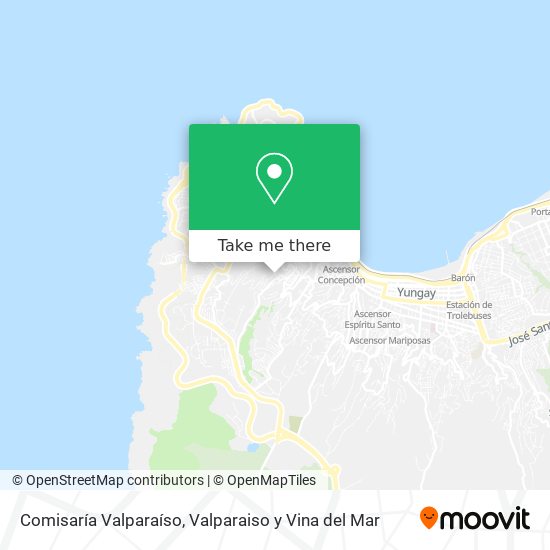 Mapa de Comisaría Valparaíso