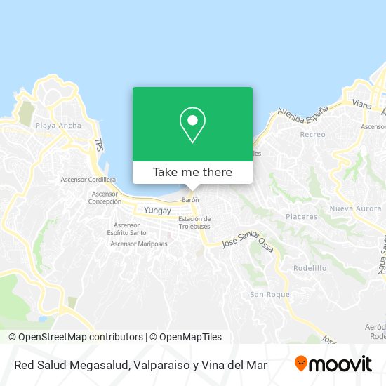 Red Salud Megasalud map