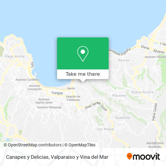 Canapes y Delicias map