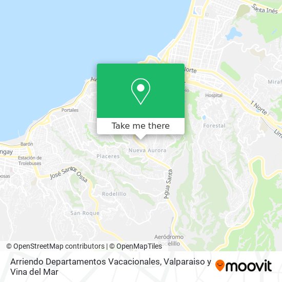 Mapa de Arriendo Departamentos Vacacionales