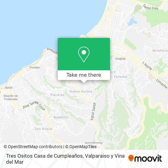 Mapa de Tres Ositos Casa de Cumpleaños