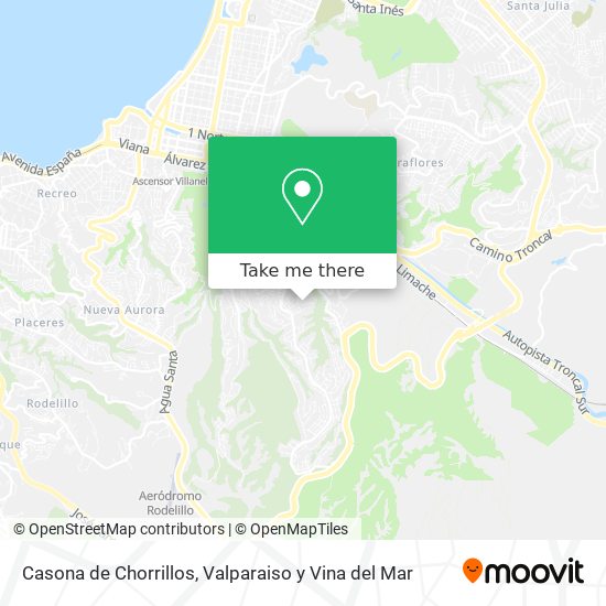 Mapa de Casona de Chorrillos