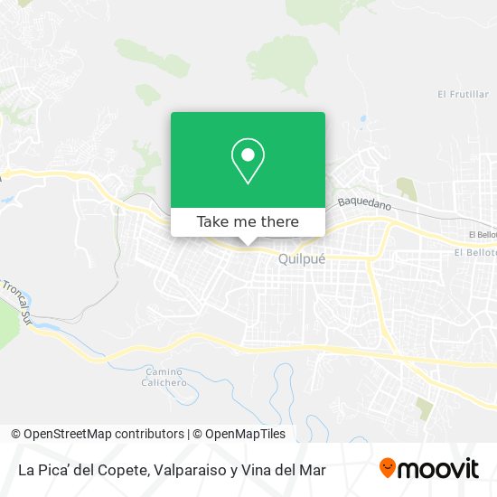 Mapa de La Pica’ del Copete
