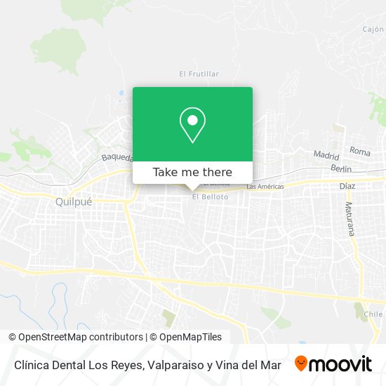 Mapa de Clínica Dental Los Reyes