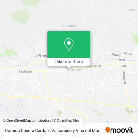 Comida Casera Cardani map