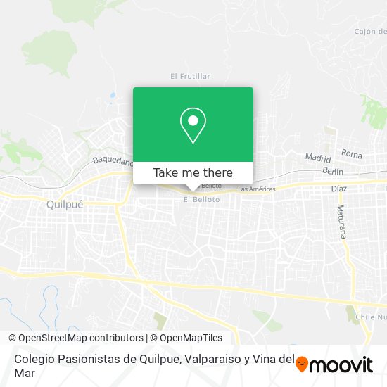 Colegio Pasionistas de Quilpue map