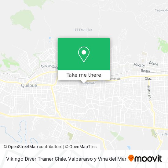 Mapa de Vikingo Diver Trainer Chile