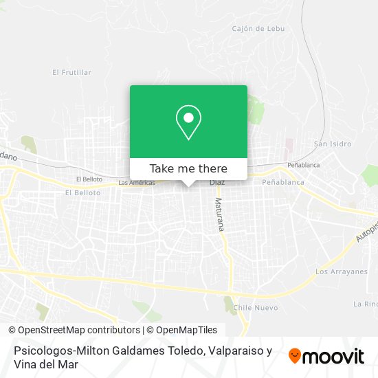 Psicologos-Milton Galdames Toledo map