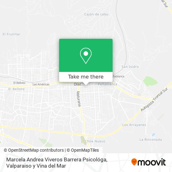 Marcela Andrea Viveros Barrera Psicológa map